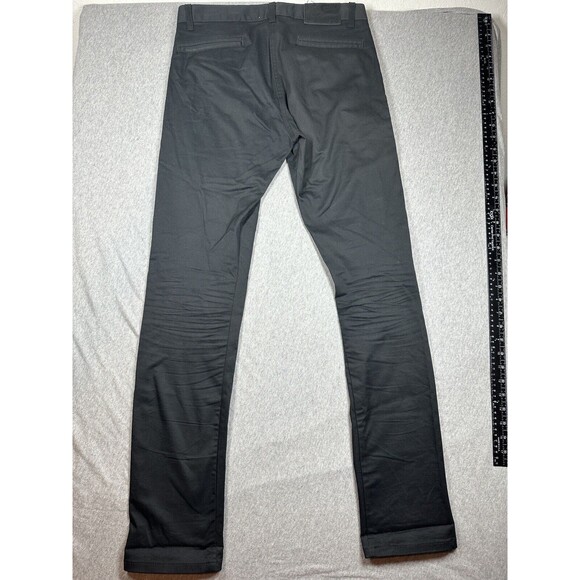 Naked & Famous Slim Chino Black Stretch Pants - Men's Size 28 - Picture 5 of 11